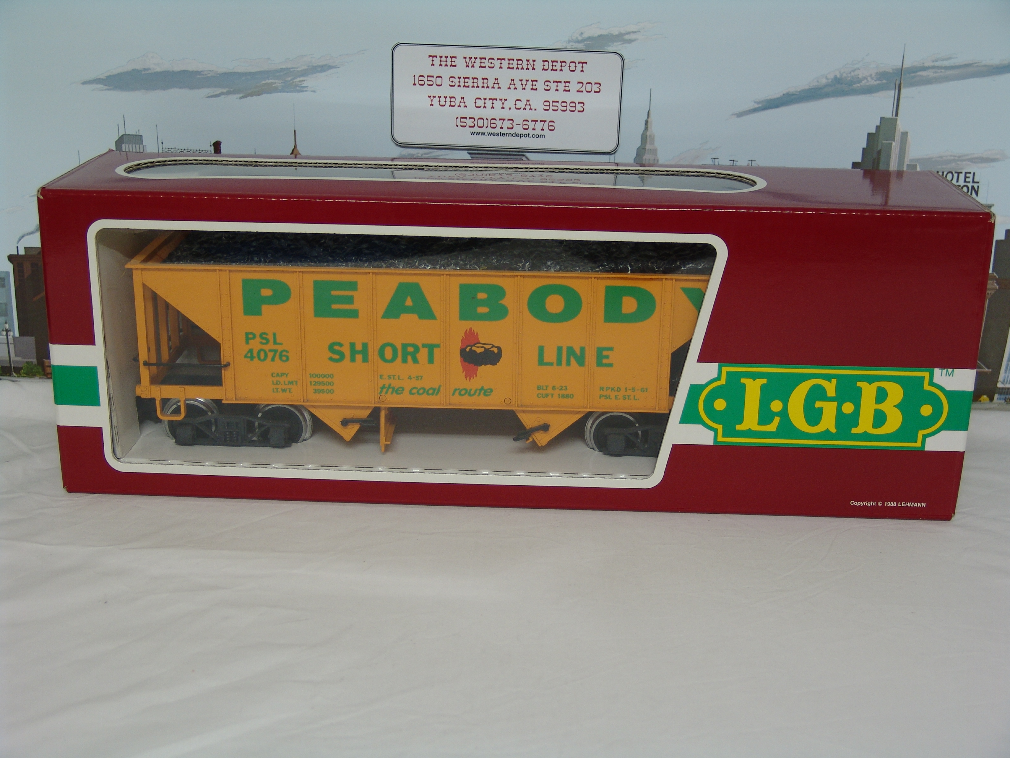 Peabody coal hopper #4076 with load (used)