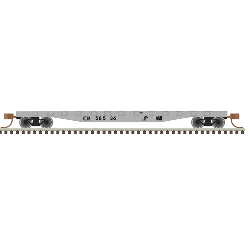 Conrail 50' Flat Car With Stakes #58558