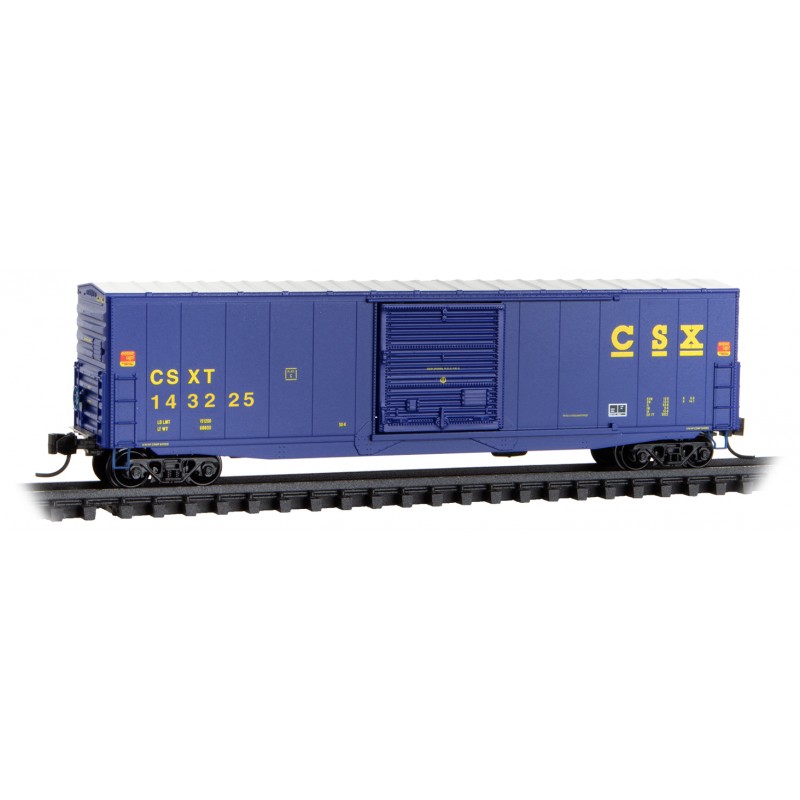 CSX 50' single door boxcar 4-pack with jewel cases