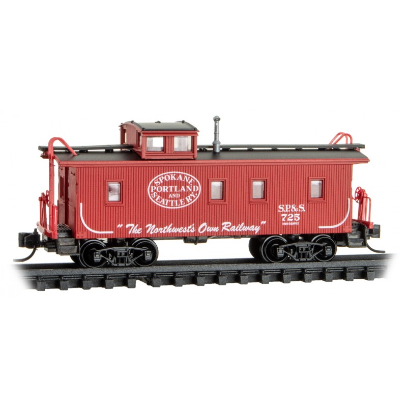 Spokane Portland & Seattle 34' wood sheathed caboose #725