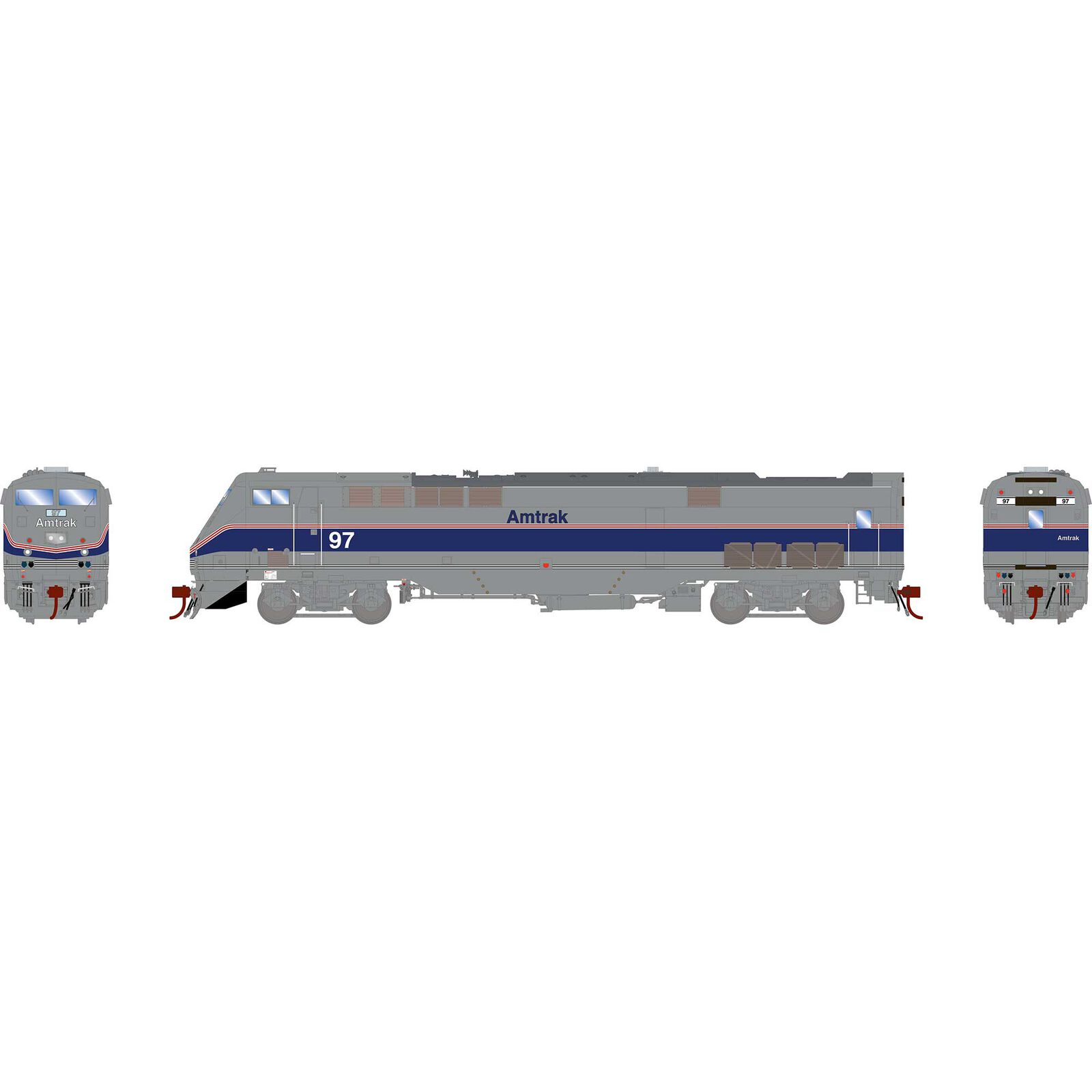 Amtrak phase IV P42DC #97 with Tsunami2