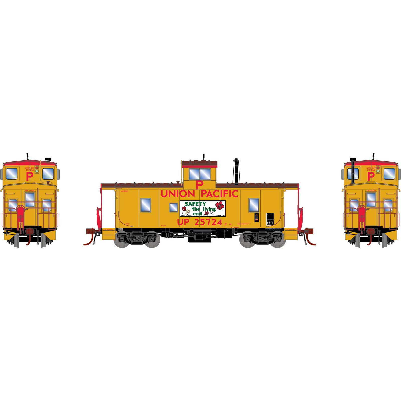 Union Pacific CA-10 Caboose #25724 With Tsunami SoundCar