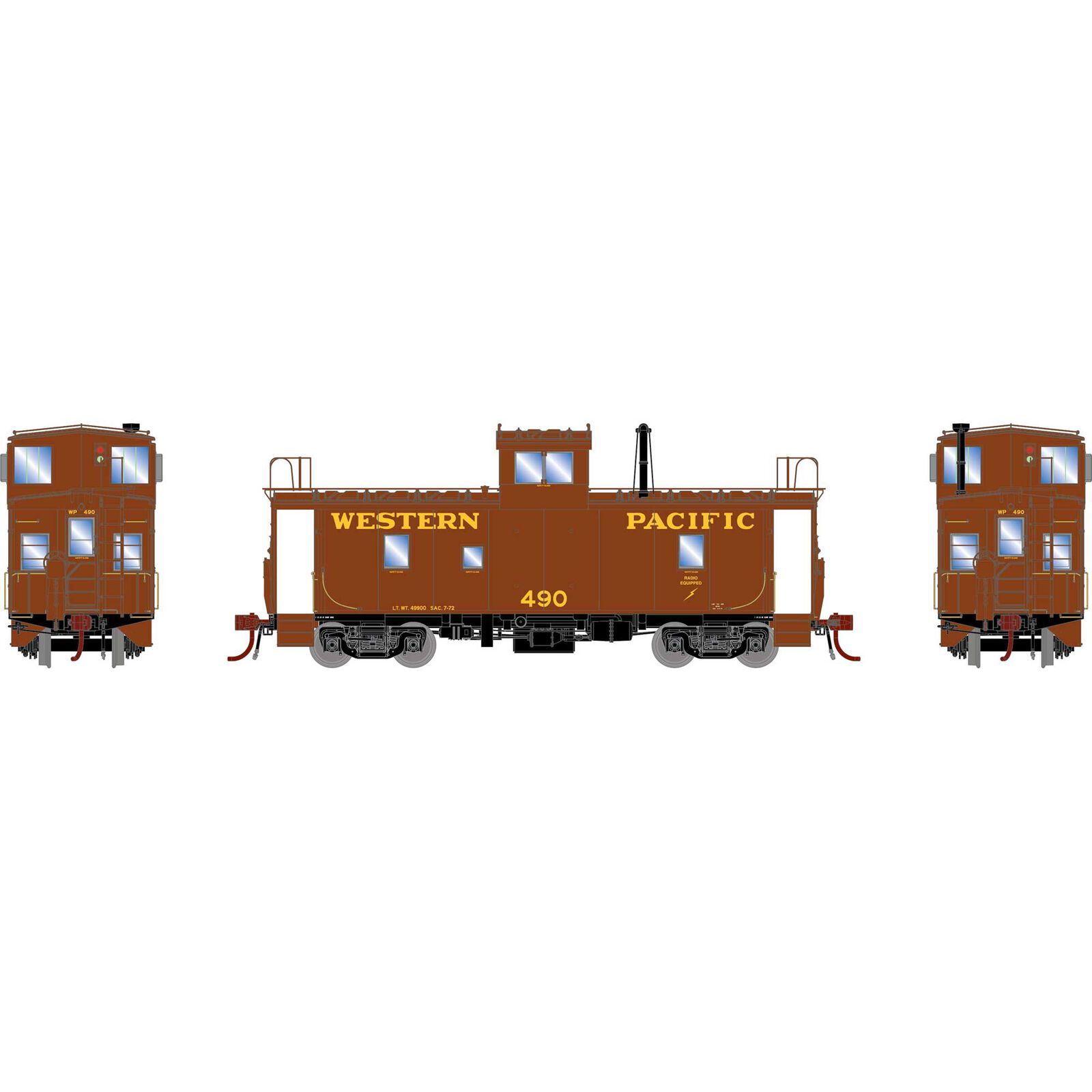 Western Pacific ICC Caboose #490 With Tsunami SoundCar