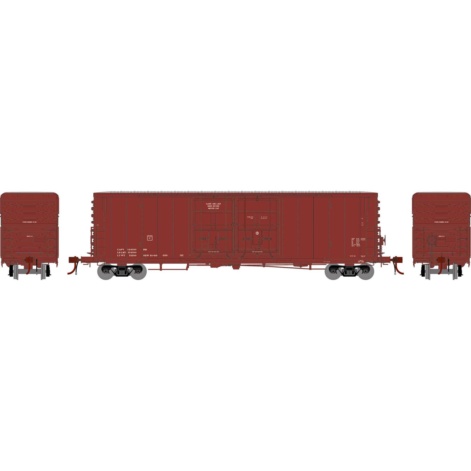 Data Only 50' PC&F Box Car 8' + 8' YSD Plug-Door
