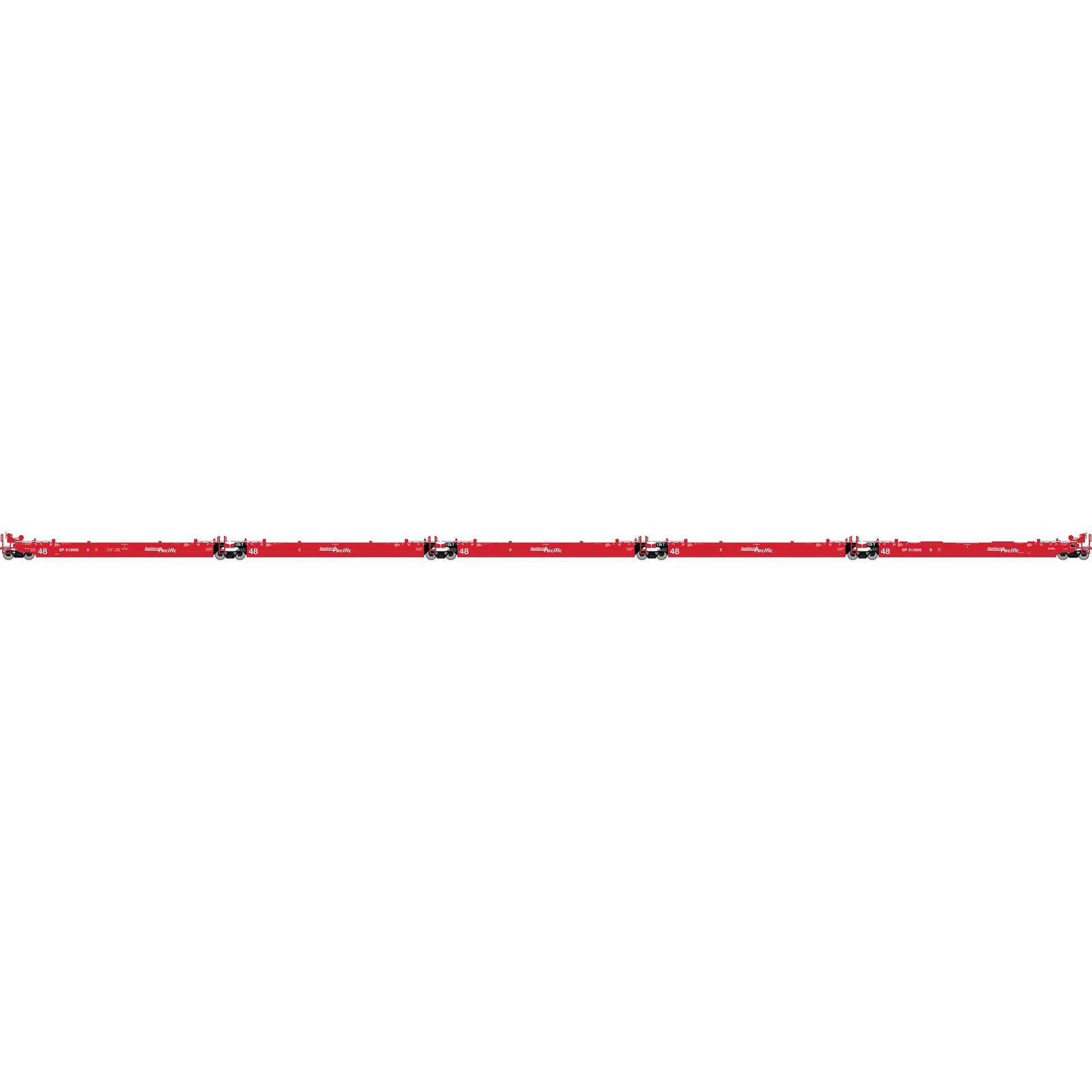 Southern Pacific 48' Maxi III Well Car 5-Pack #513930