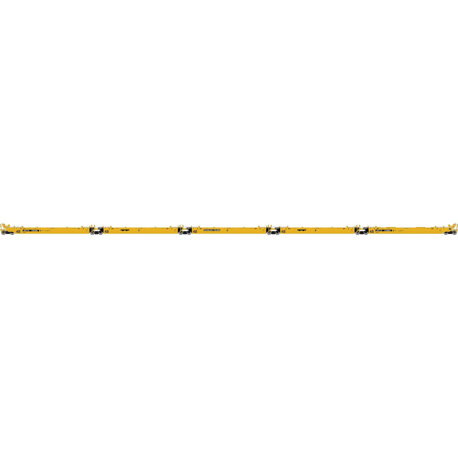 Trailer Train 48' Maxi III Well Car 5-Pack #73981