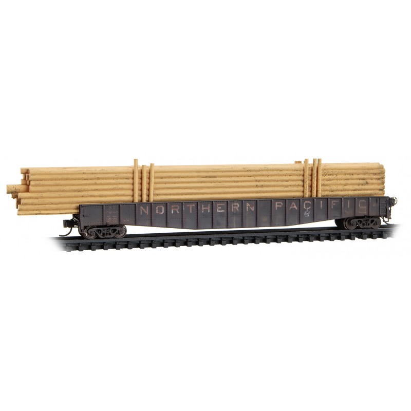 Northern Pacific Log Gondola 3-Pack With Jewel Cases