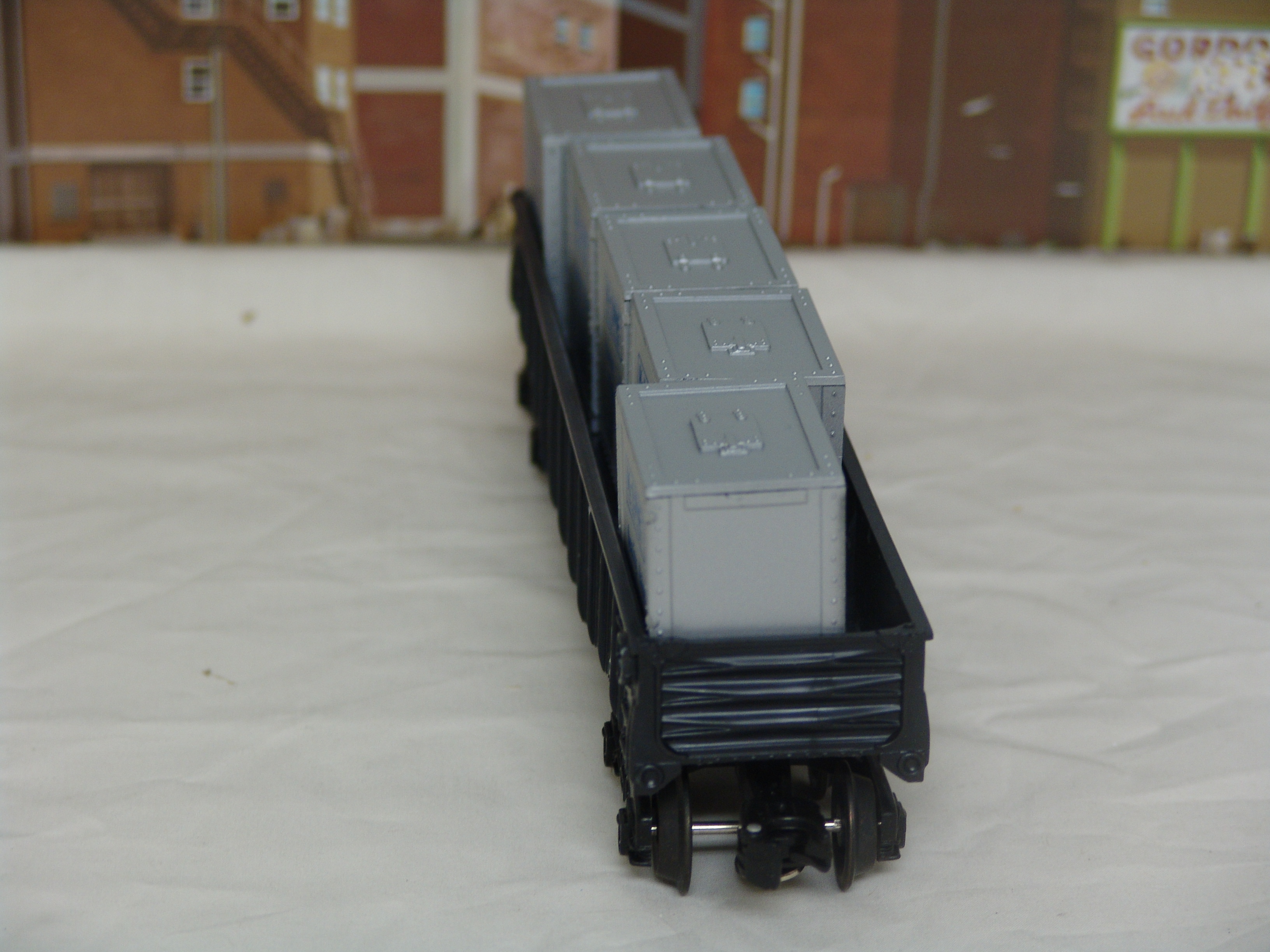 1991 Toy Fair gondola with crates