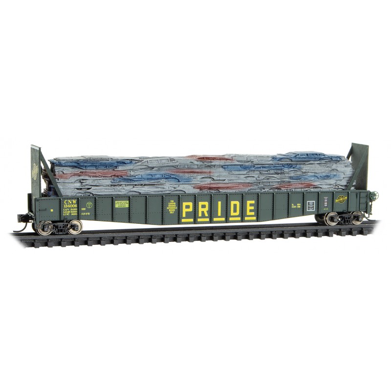 Chicago & North Western 65' 70-Ton Mill Gondola With Load #134006