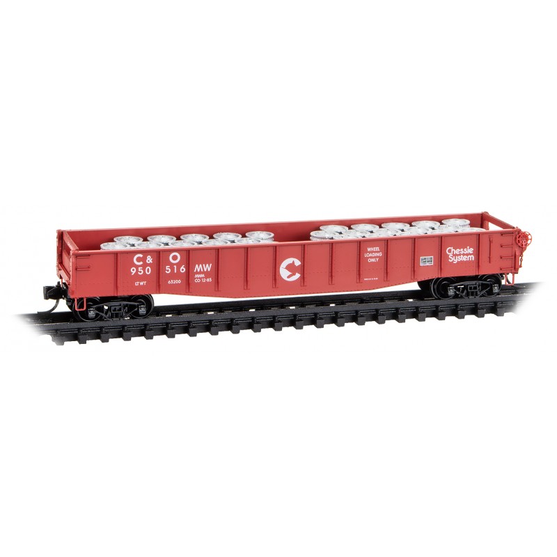 Chesapeake & Ohio 50' Gondola With Wheel Car Load #9505516MW