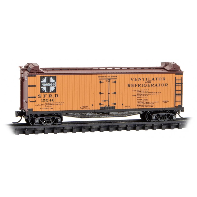 Atchison, Topeka & Santa Fe Reefer 4-Pack With Jewel Cases