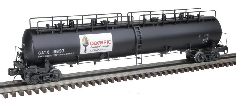 Olympic Coatings 20,000 gallon 4 compartment tank car #19693