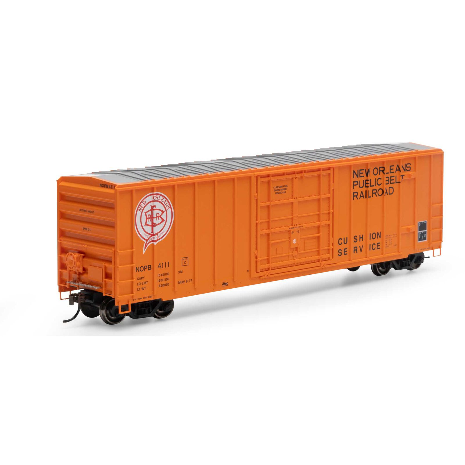 New Orleans Public Belt 50' FMC 5327 plug door boxcar #4111