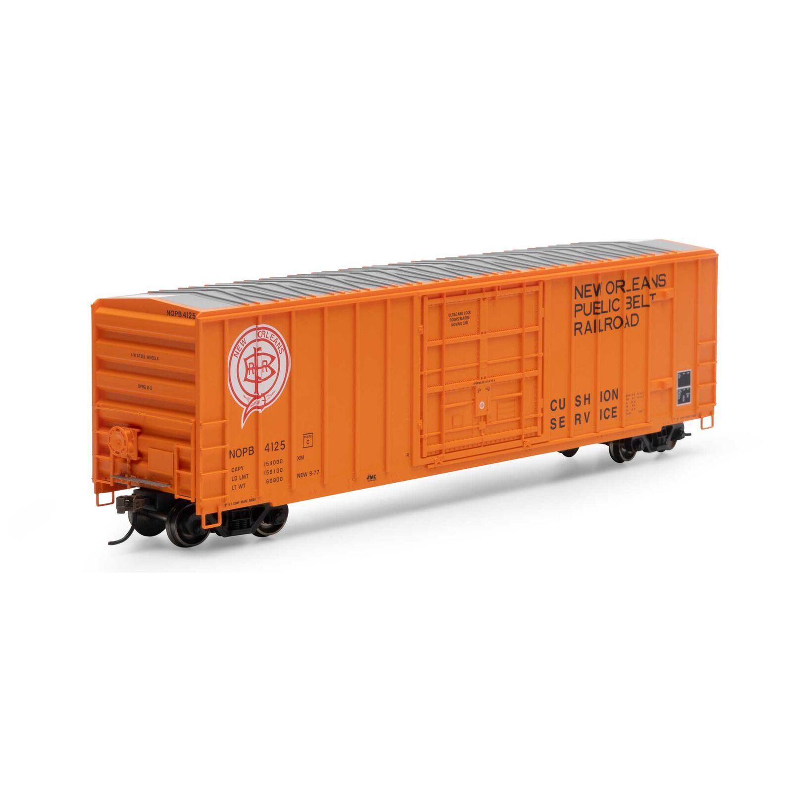 New Orleans Public Belt 50' FMC 5327 plug door boxcar #4125