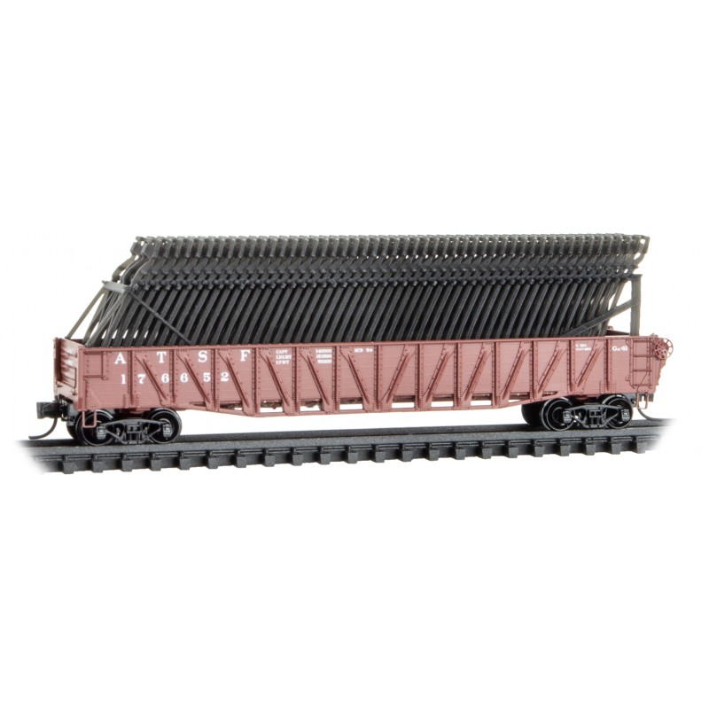 Atchison, Topeka & Santa Fe With Car Frame Load 3-Pack With Cases