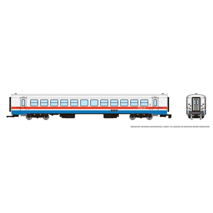 Amtrak Phase III Early Turboliner Coach #182