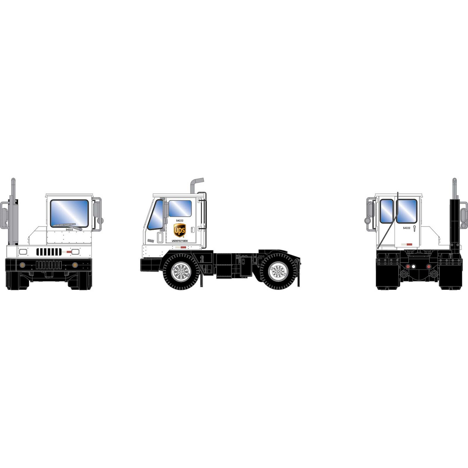 UPS modern yard tractor #54222