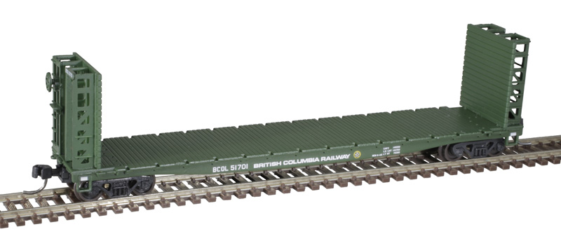 BC Rail 48' GSI Bulkhead Flat Car #51738