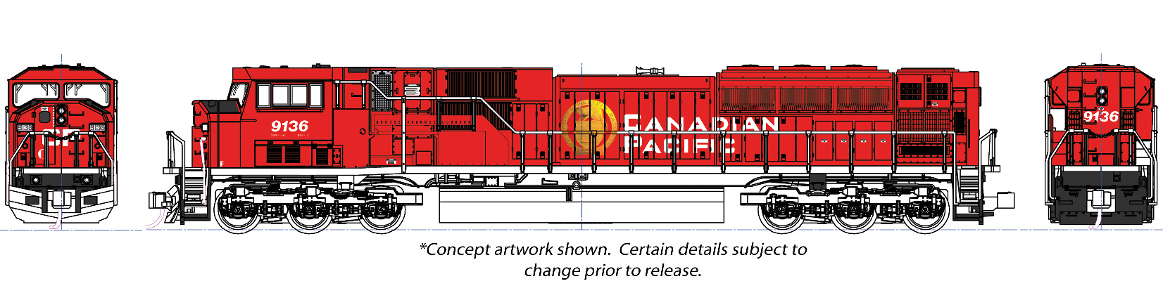 Canadian Pacific SD90/43MAC #9155