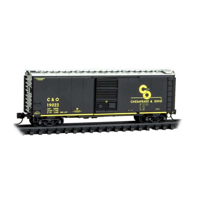 Chesapeake & Ohio 40' Standard Box Car Single Door #19022