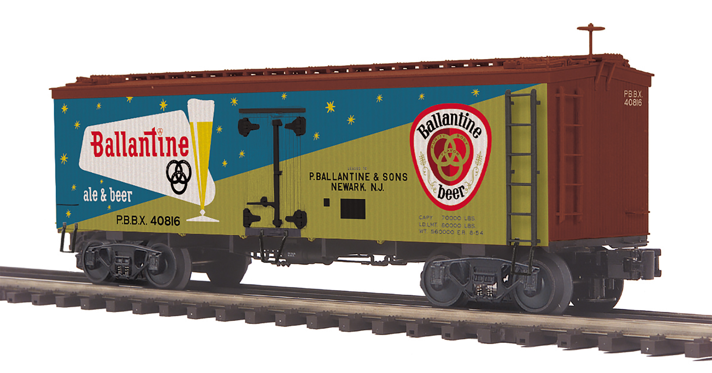 Ballantine Beer 36' woodsided reefer