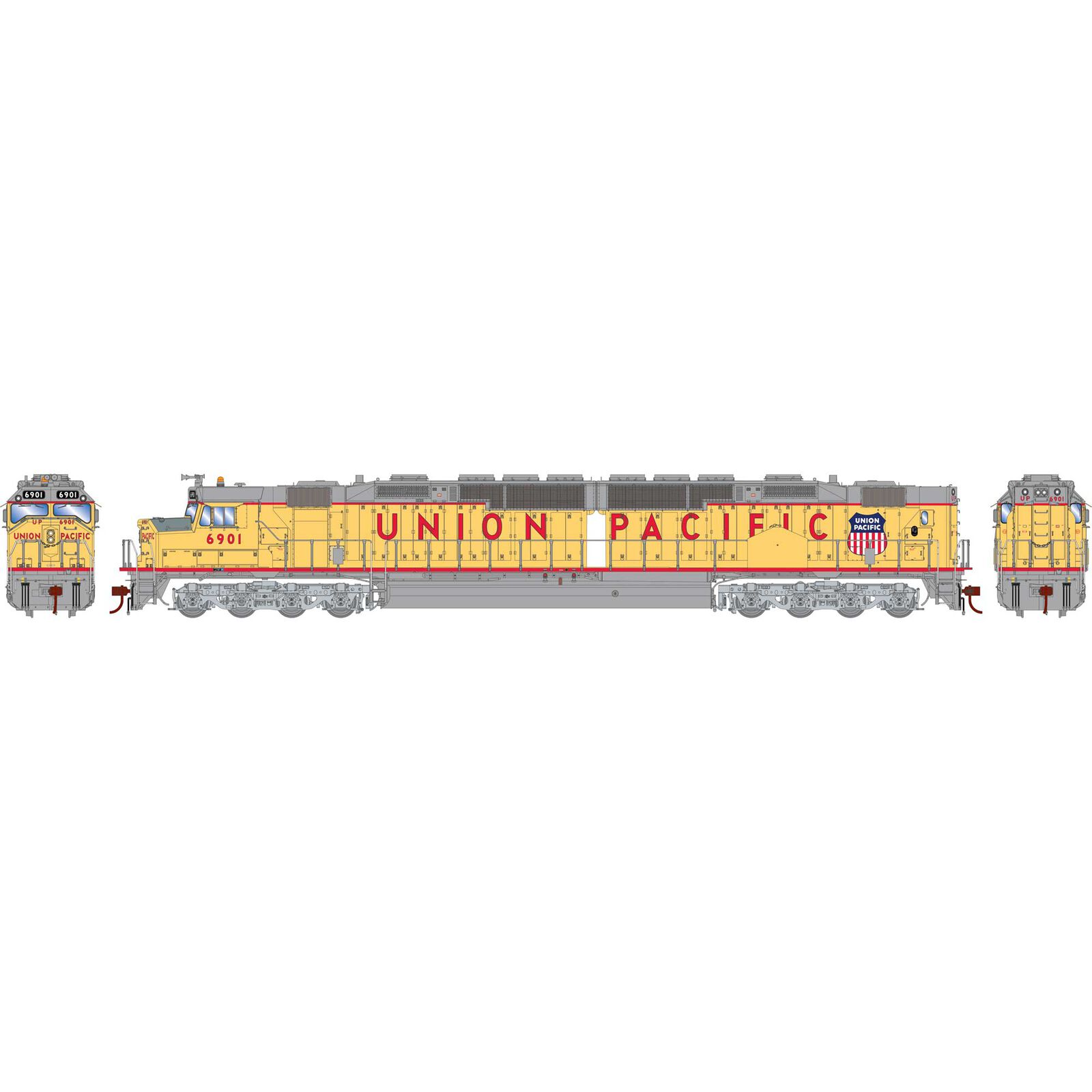 Union Pacific DDA40X #6901 primed for grime