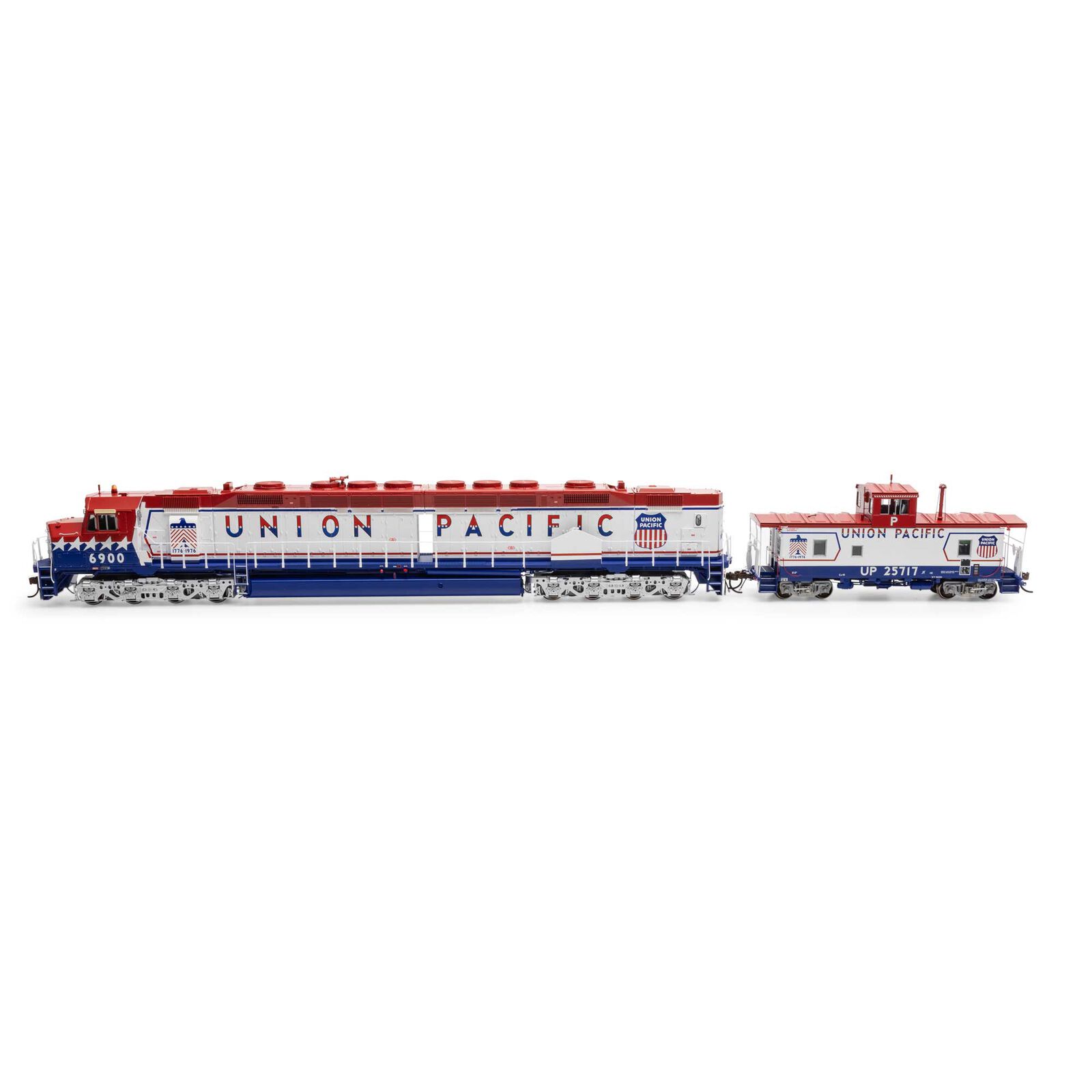 Union Pacific bicentennial DDA40X #6900 with Tsunami2 & caboose #25717