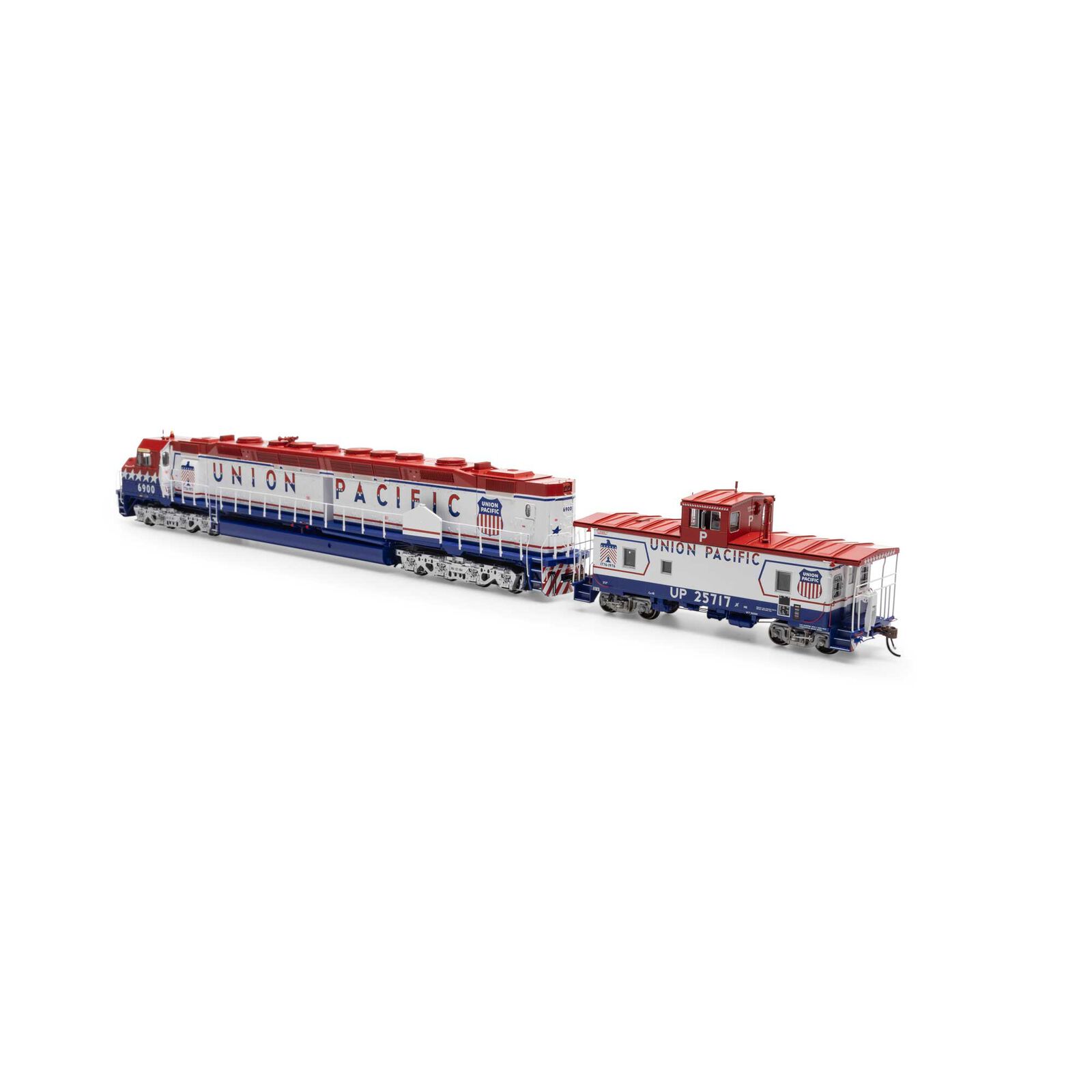Union Pacific bicentennial DDA40X #6900 with Tsunami2 & caboose #25717