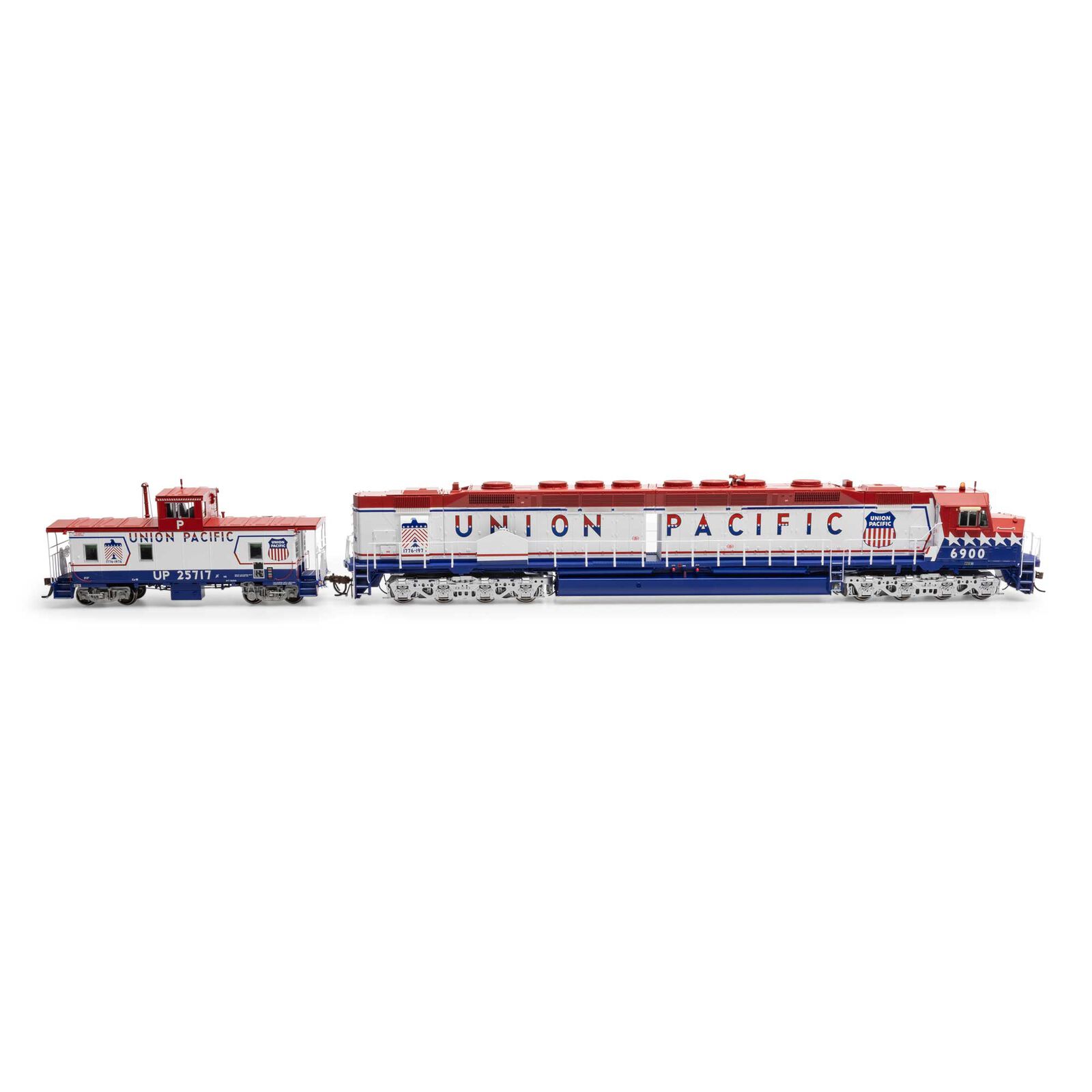 Union Pacific bicentennial DDA40X #6900 with Tsunami2 & caboose #25717