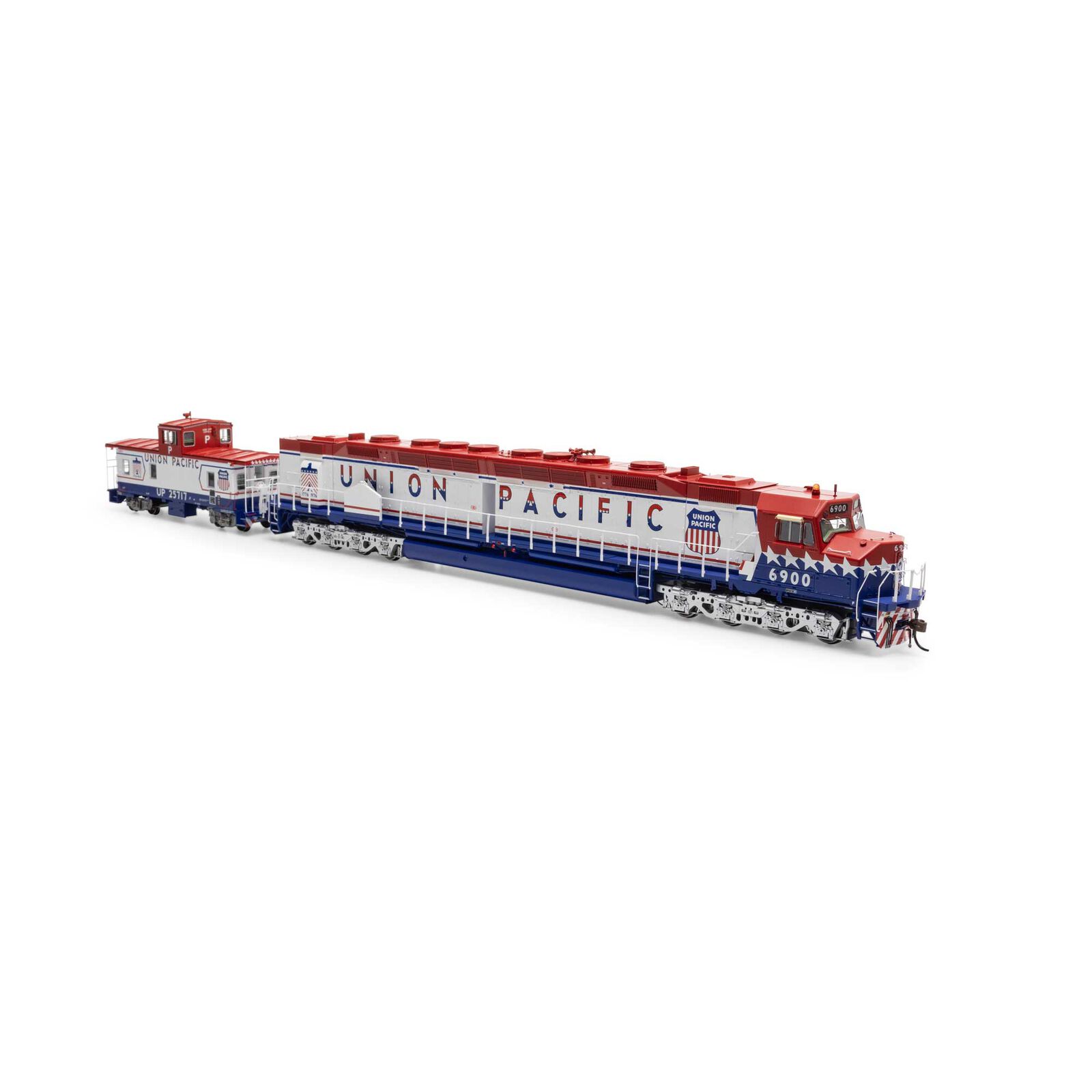 Union Pacific bicentennial DDA40X #6900 with Tsunami2 & caboose #25717