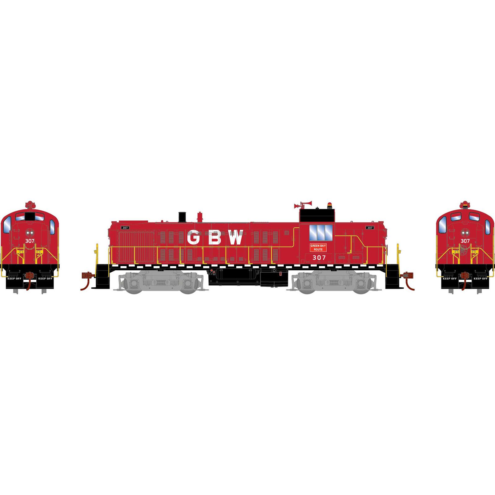 Green Bay & Western RS-3 #307