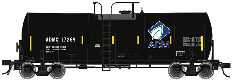 ADM (leaf & stripes) 17,600 gallon Trinity corn syrup tank car #17269
