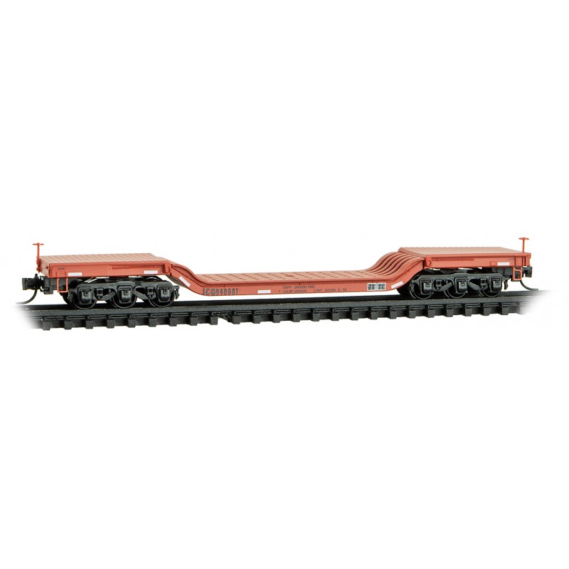 Illinois Central Gulf Heavyweight Depressed-Center Flat Car #940601