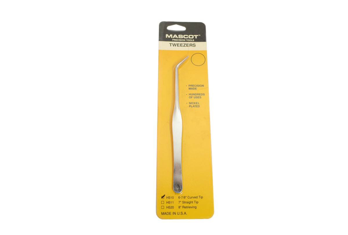 6 7/8" Curved Tip Tweezers