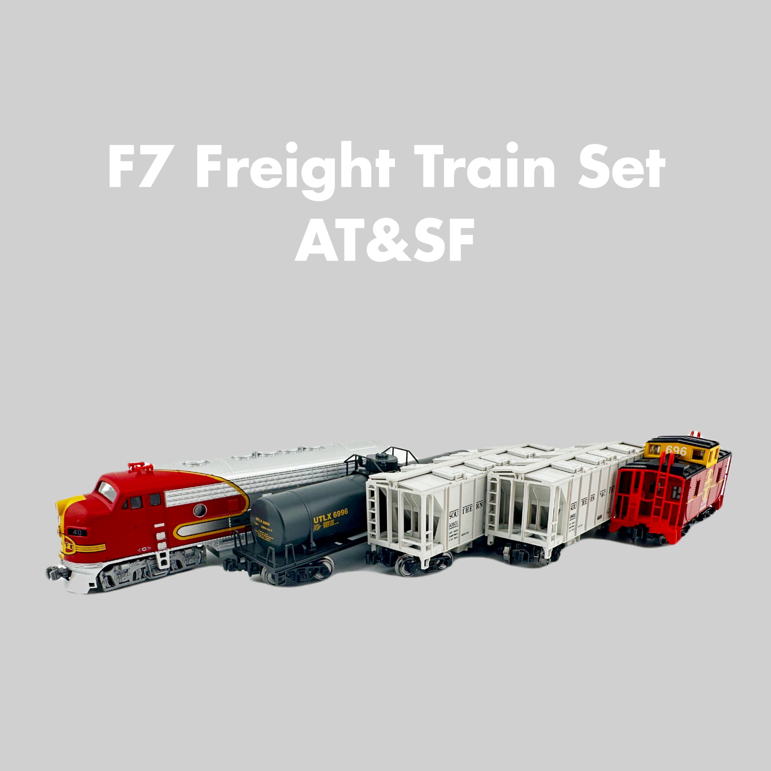 Santa Fe F7 freight train set with DCC & sound