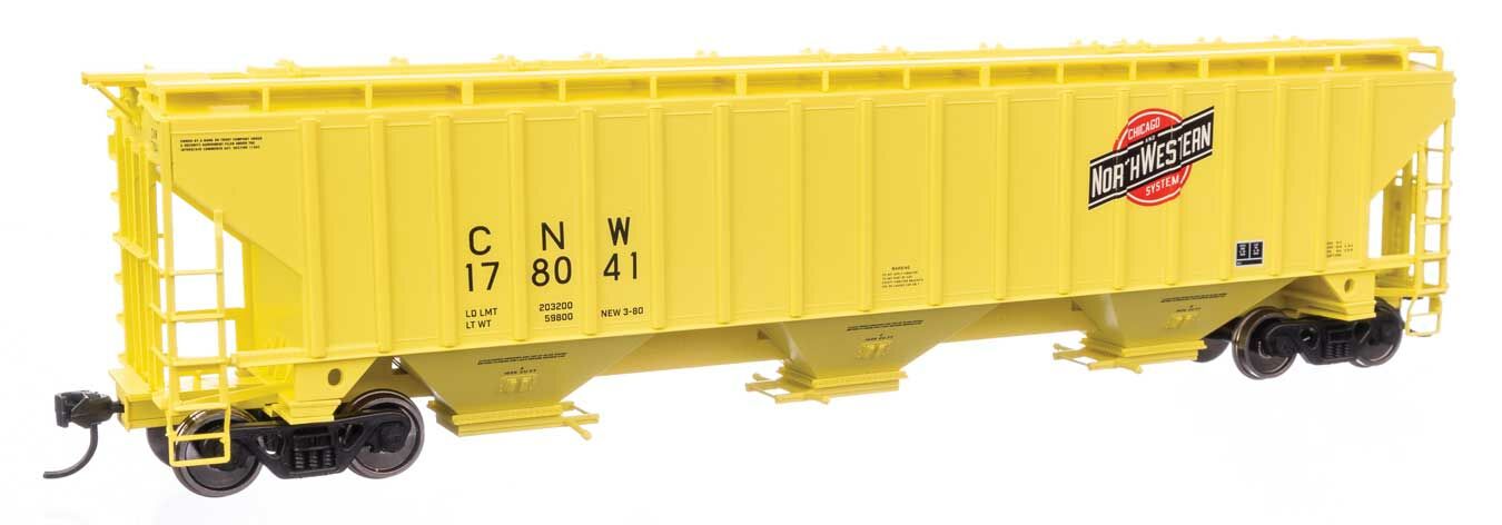 Chicago & North Western Trinity 4750 3-bay covered hopper #178041