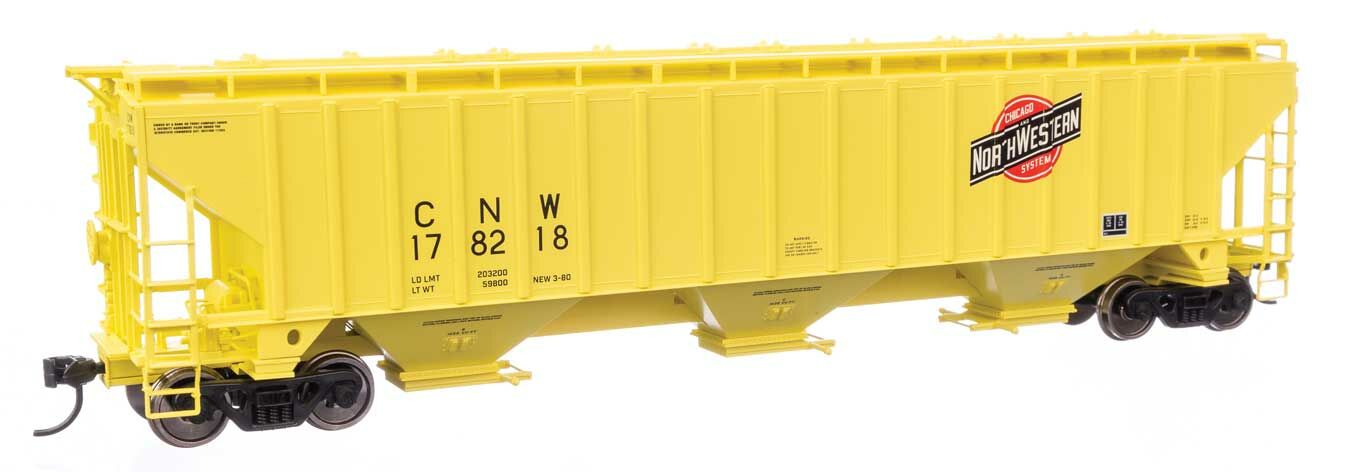 Chicago & North Western Trinity 4750 3-bay covered hopper #178218