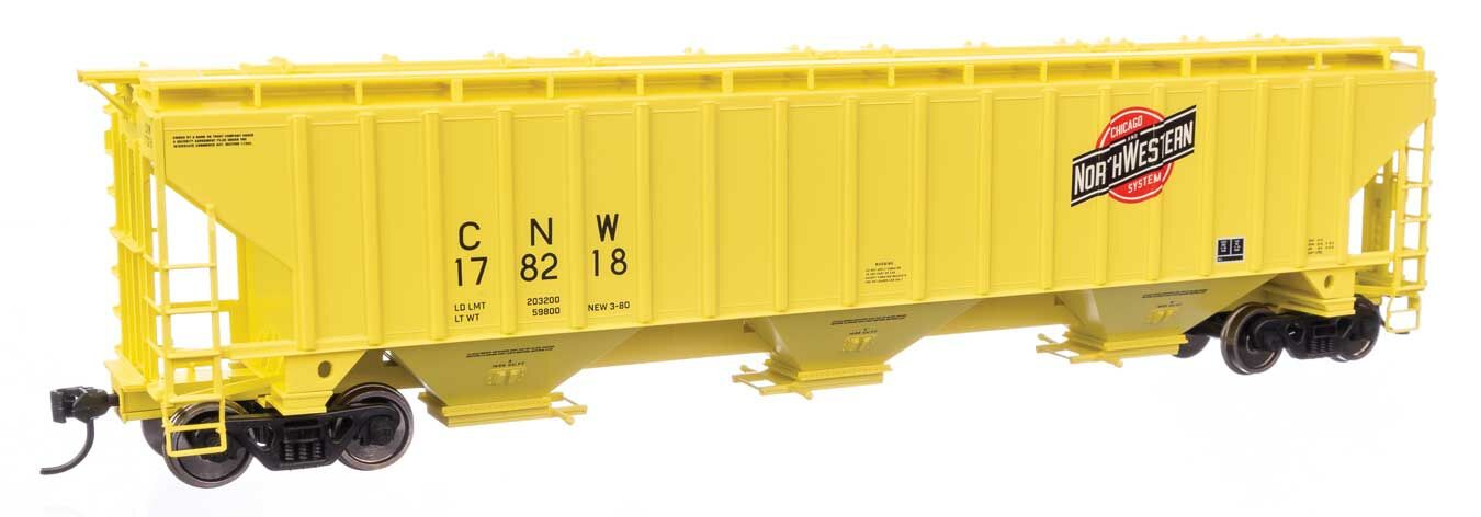 Chicago & North Western Trinity 4750 3-bay covered hopper #178218