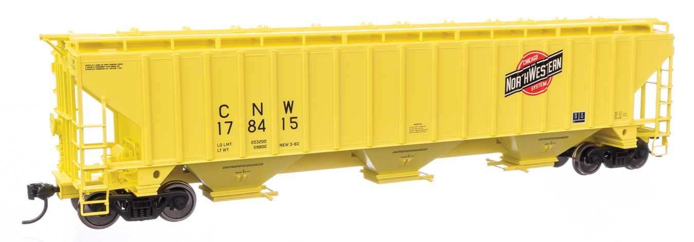 Chicago & North Western Trinity 4750 3-bay covered hopper #178415