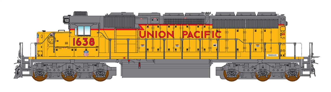 Union Pacific SD40-2 (SD40N) #1622