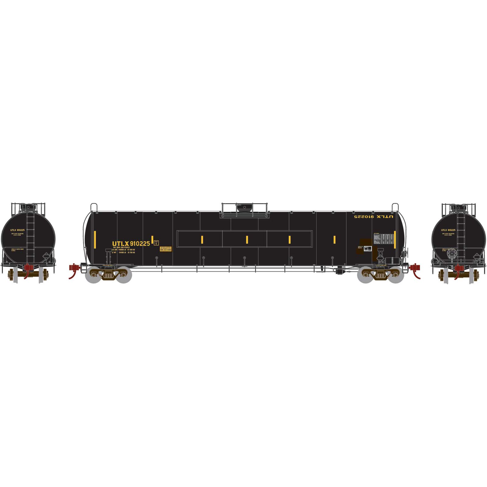 Union Tank Car Company UTC 33K LPG Tank Car "Flat Panel" #910225