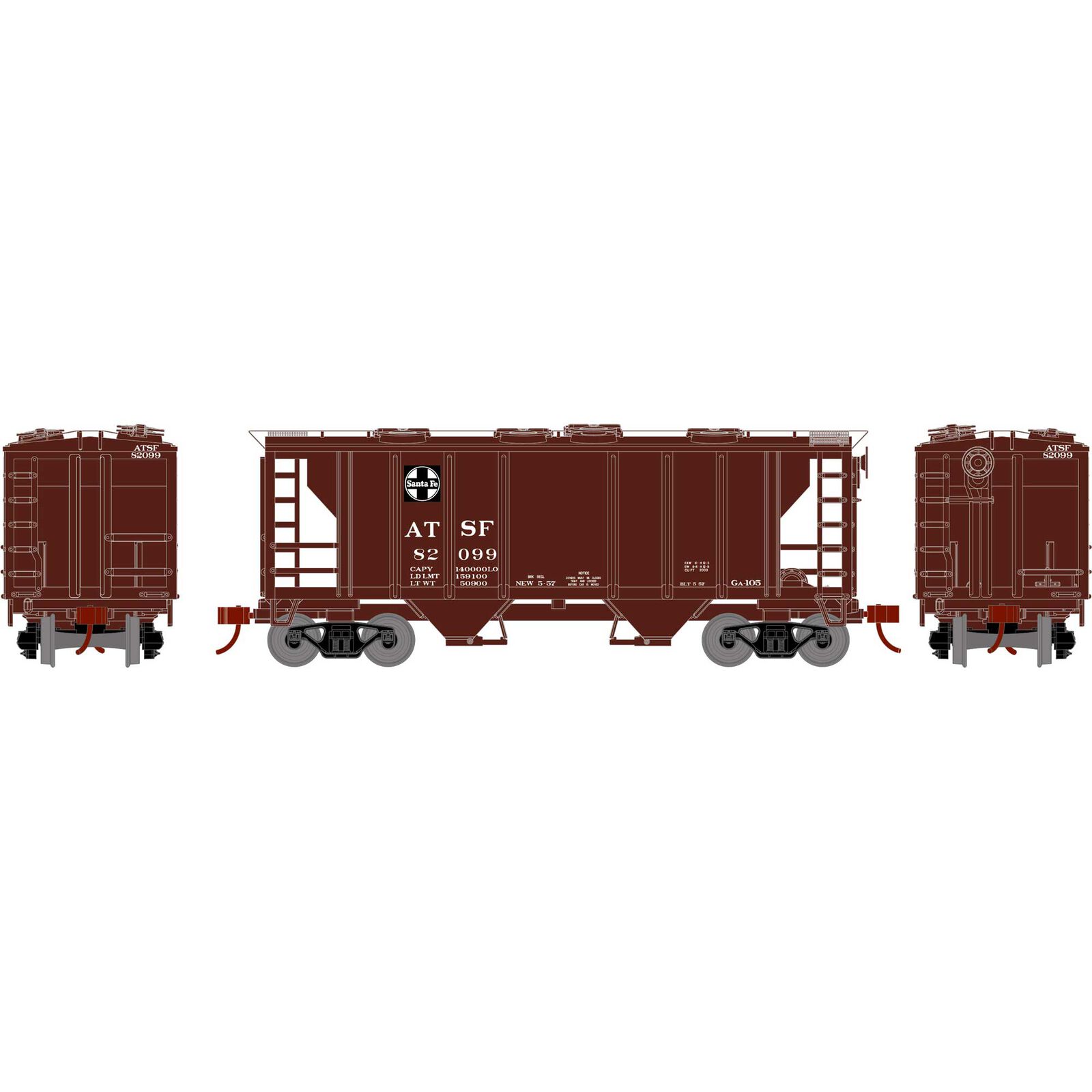 Santa Fe PS 2003 Covered Hopper #82099