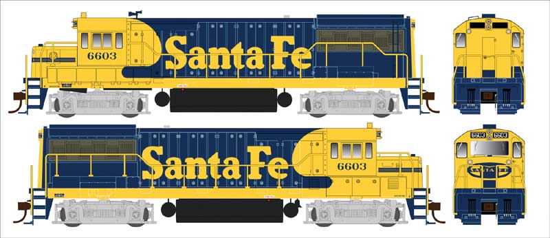 Santa Fe GE U25B #6609