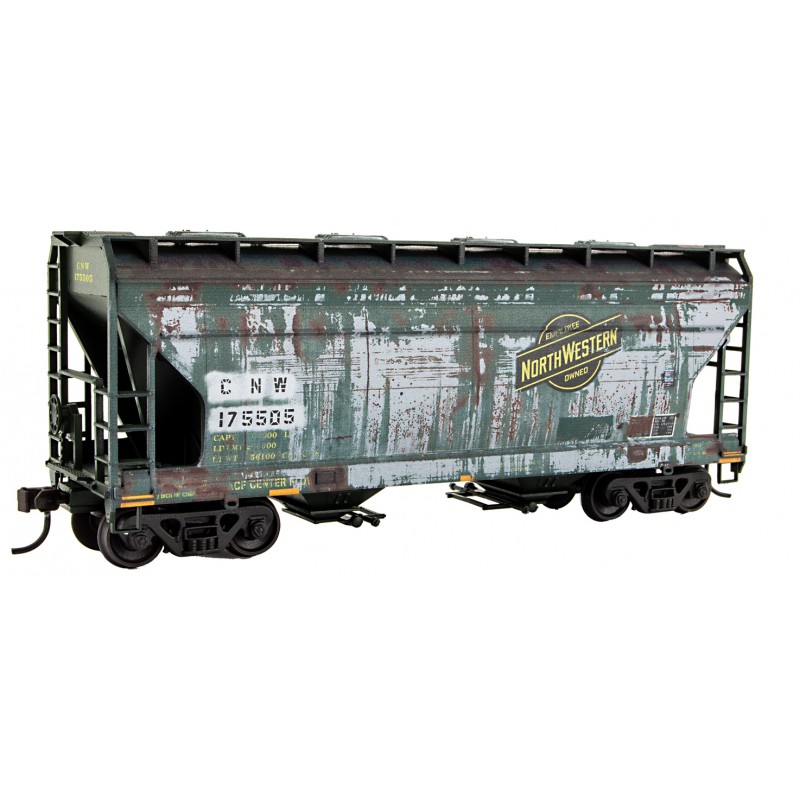 Union Pacific/Ex-C&NW Weathered 2-Bay Hopper #175505