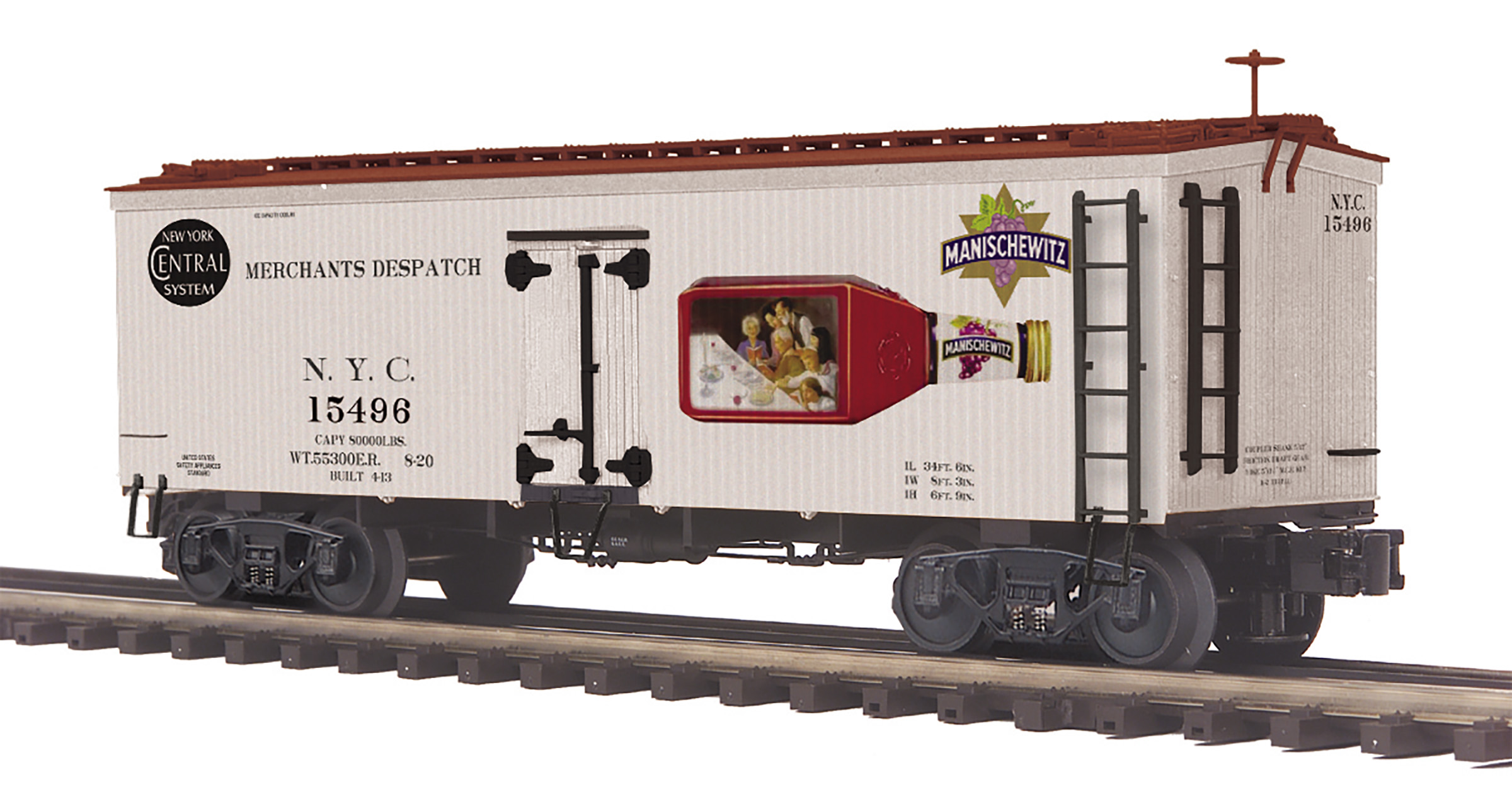 New York Central (Manischewitz Wine) 36' woodsided reefer
