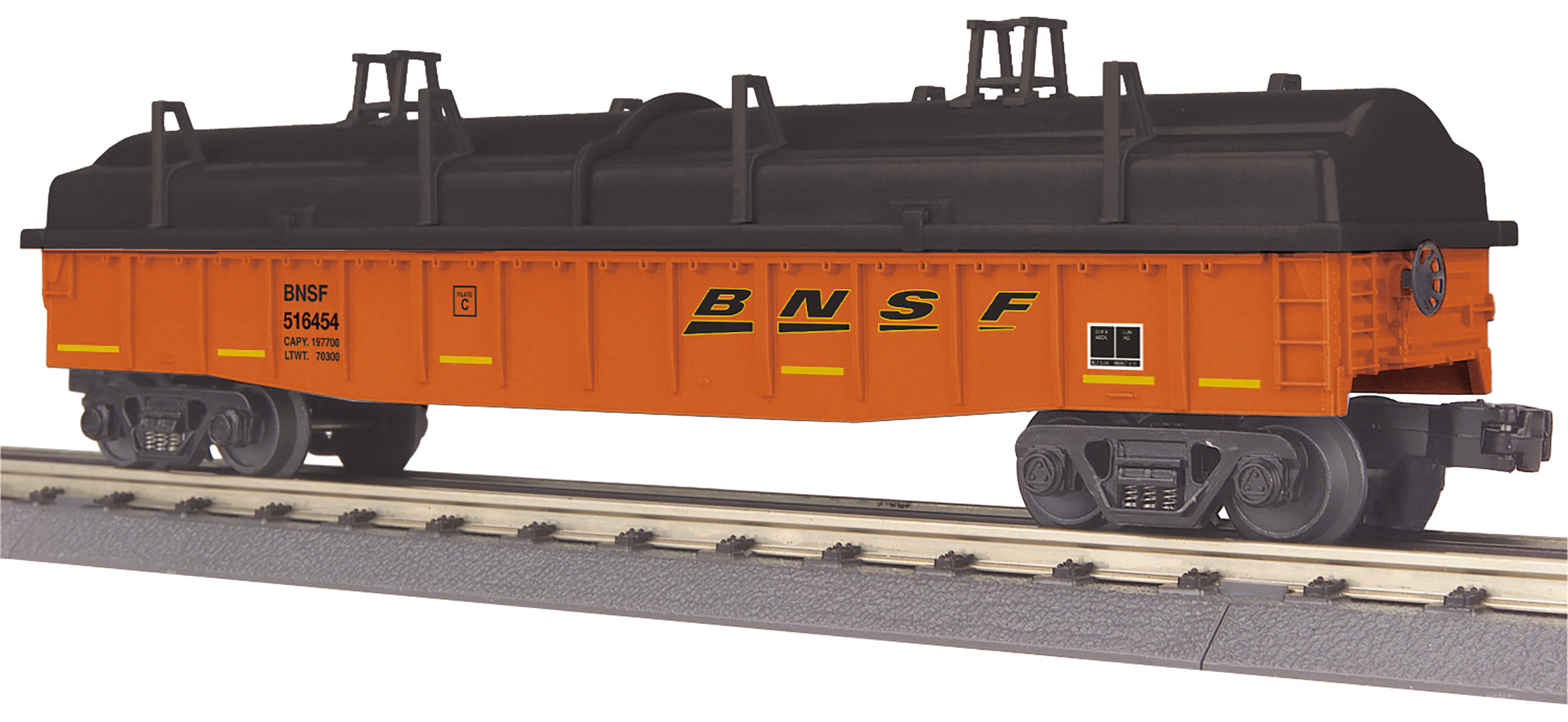 BNSF gondola car #516454 with cover
