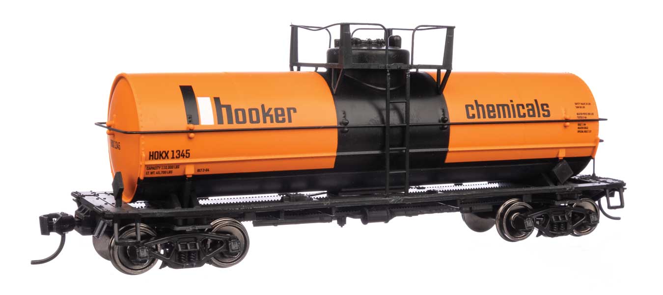 Hooker Chemicals 36' Chemical Tank Car With Large Dome #1345