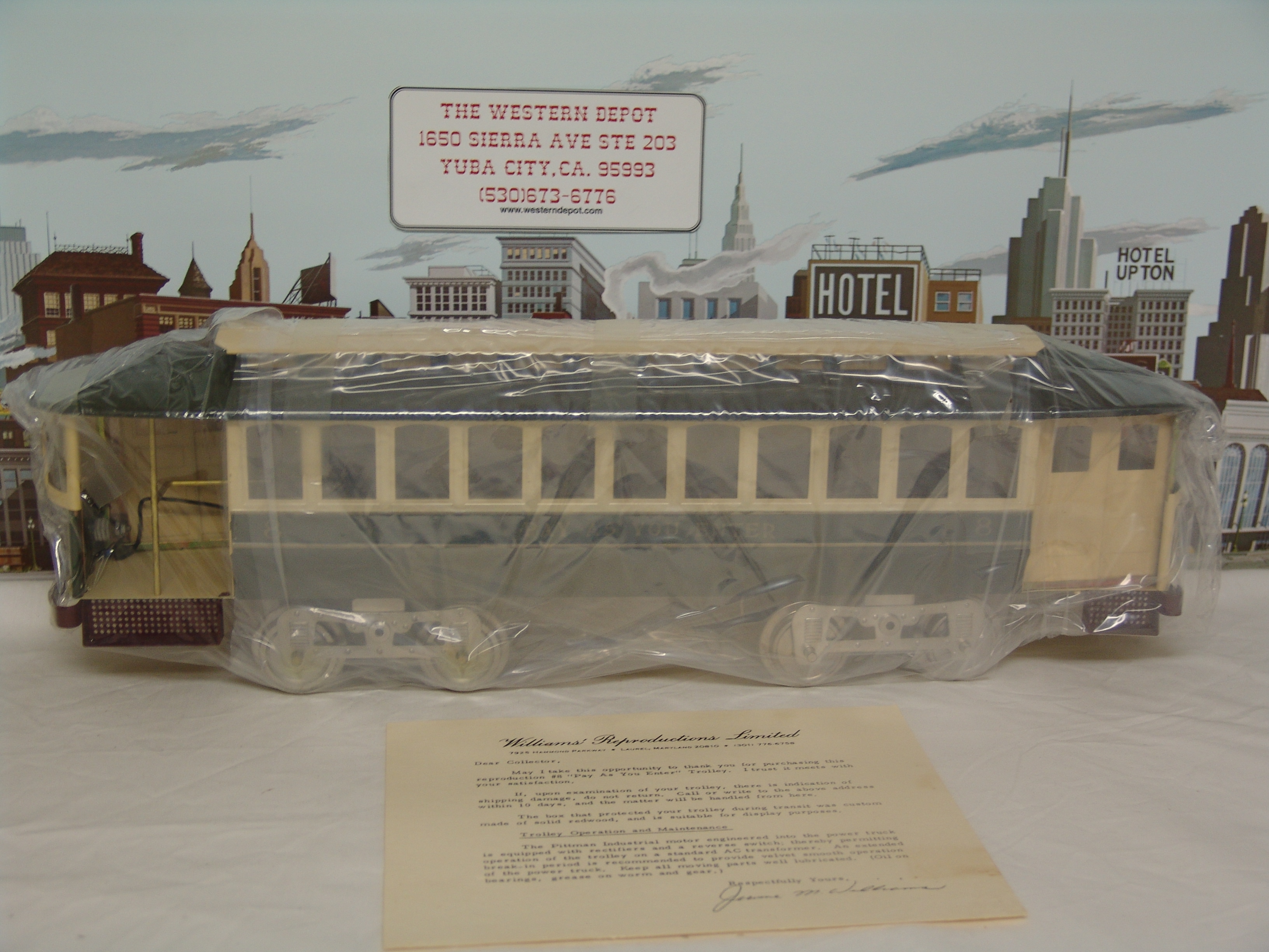 Williams' Reproductions No. 8 Trolley in wooden box