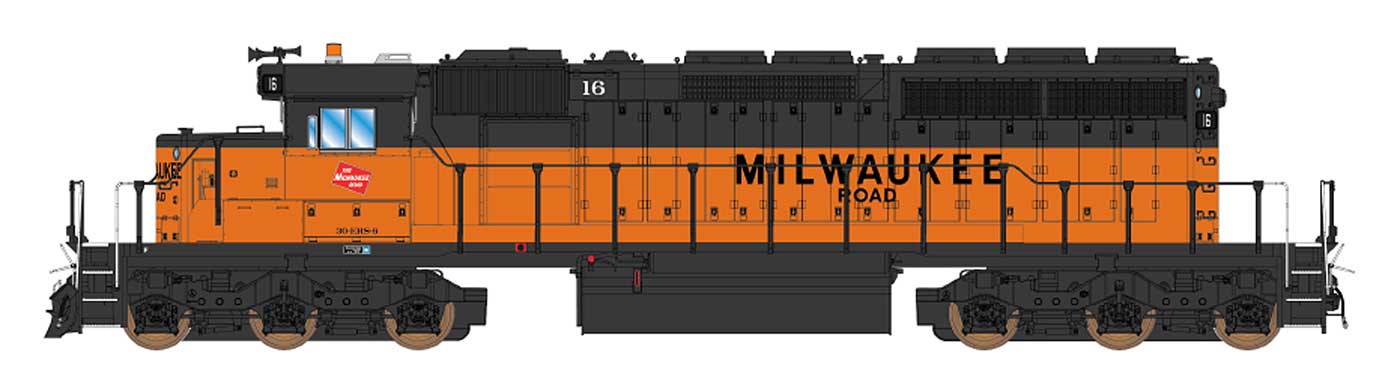 Milwaukee Road SD40-2 #29 With ESU LokSound