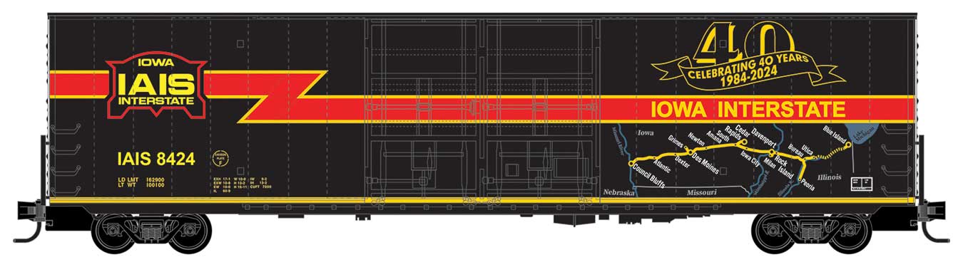 Iowa Interstate 60' Anniversary Box Car #8424